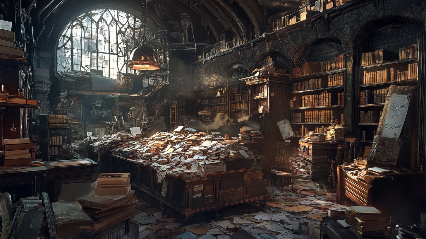 AI generated image of Guardian City postal office