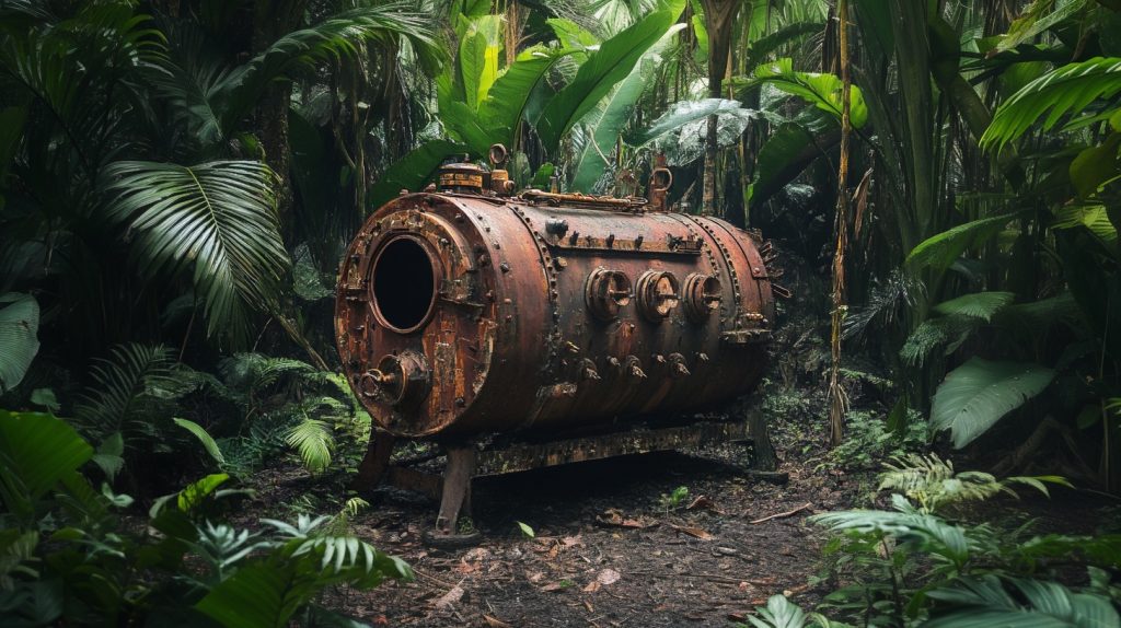 A device for capturing the yellow-eyed pig
