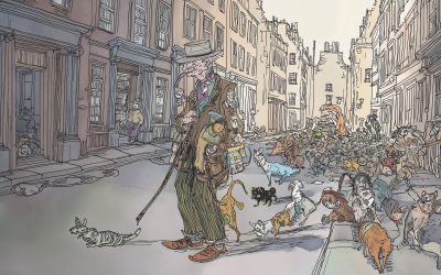 The man who walks with a hundred hungry paws